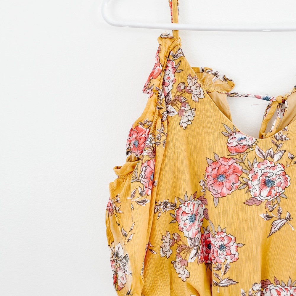 Yellow Romper with pockets
